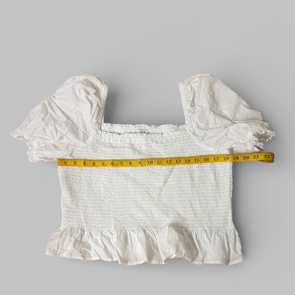 J. Crew White Puff-Sleeve Blouse - Picture 8 of 9